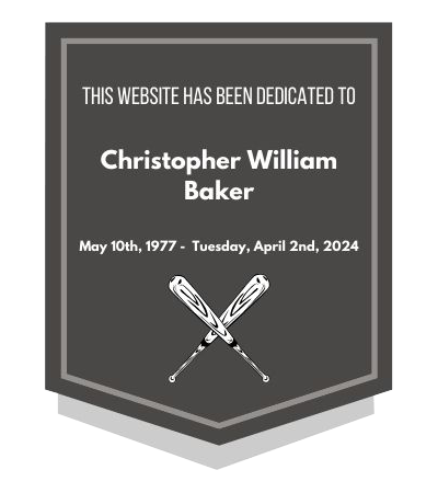 Our website has been dedicated to Chris Baker